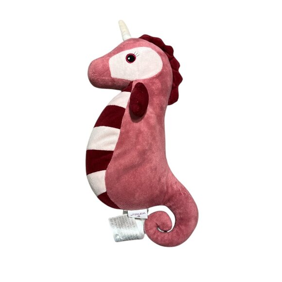 WARMIES Heat Cushion Soft Plush Toy "Sea Unicorn Pink" Millet Lavender Filling - Picture 5 of 8